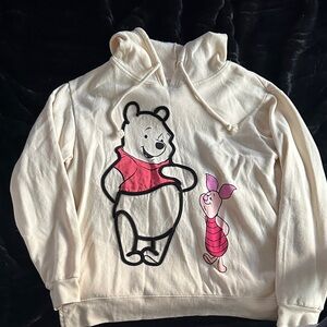 Charming Light Yellow Hoodie with Cartoon Design